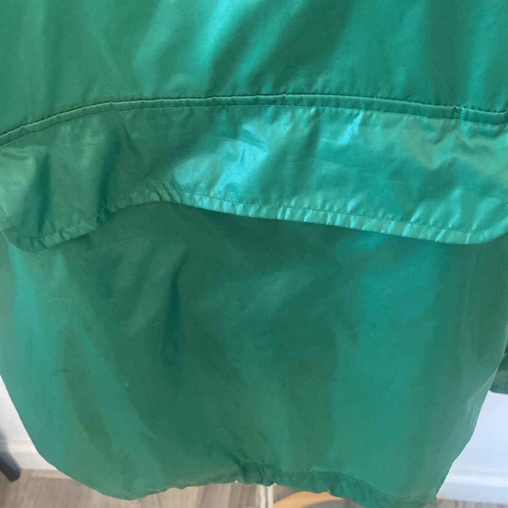 Vintage Izod Lacoste Green Wind Breaker Pullover Hooded Size M - Picture 3 of 9
